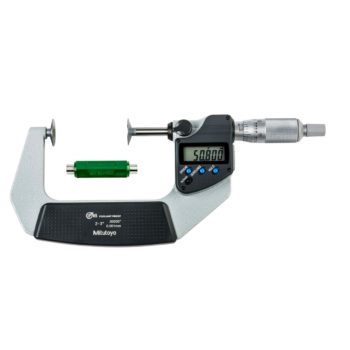 mitutoyo 323-252-30 electronic disc micrometer with rotating spindle
