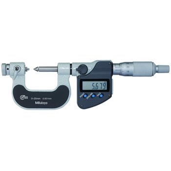 mitutoyo 326-251-30 electronic screw thread micrometer interchangeable anvil spindle tip type