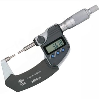 mitutoyo 331-251-30 ip65 electronic spline micrometer with type a anvils
