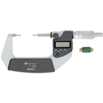 mitutoyo 331-362-30 ip65 electronic spline micrometer with type b anvils