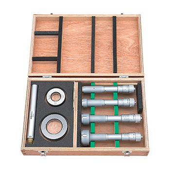 mitutoyo 368-992 Holtest Type II Individual Three-Point Internal Micrometer Set 