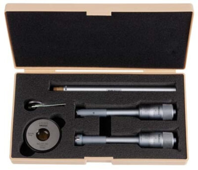 mitutoyo 368-995 holtest (type II) three point internal micrometer bore gage set: .500-.800