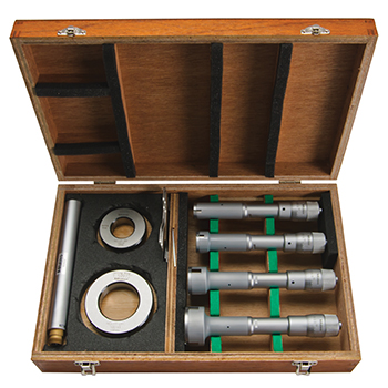 mitutoyo 368-996 Holtest Type II Individual Three-Point Internal Micrometer Set 