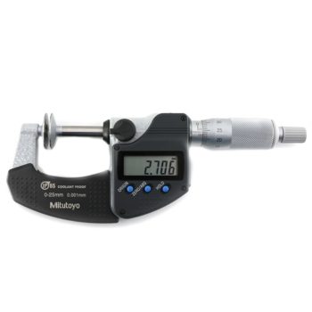 mitutoyo 369-250-30 electronic disc micrometer with non-rotating spindle
