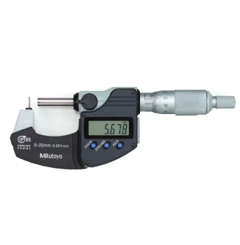 mitutoyo 395-261-30 electronic tube micrometer with cylindrical anvil