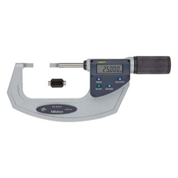 mitutoyo 422-412-20 quickmike type blade micrometer with non rotating spindle 25-55mm range