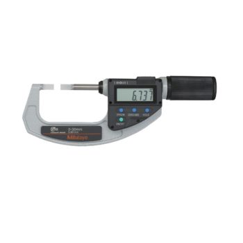mitutoyo 422-421-20 quickmike type blade micrometer with non rotating spindle 0-1.2