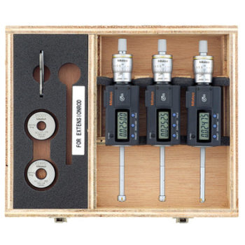 mitutoyo 468-981 digimatic holtest three point internal micrometer complete unit set bore gage
