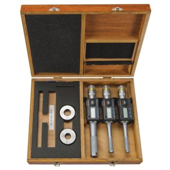 mitutoyo 468-982 digimatic holtest three point internal micrometer complete unit set bore gage