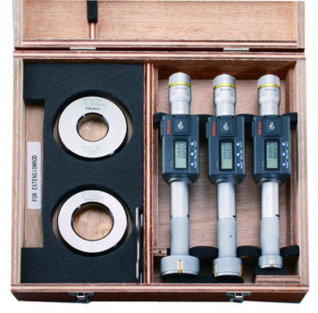 mitutoyo 468-988 digimatic holtest three point internal micrometer complete unit set bore gage