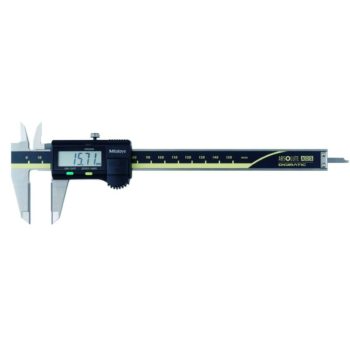 mitutoyo 500-154-30 absolute digimatic caliper with carbide tipped jaws for od measurement and spc data output 0-150mm range
