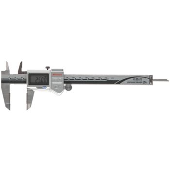 mitutoyo 500-723-20 ip67 absolute coolant proof caliper with carbide tipped jaws for id and od measurement and spc data output 0-150mm range