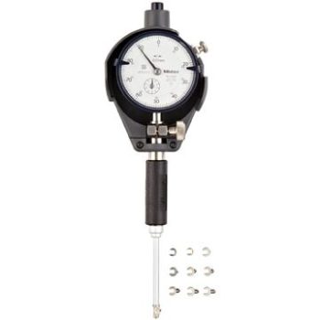 mitutoyo 511-203-20 dial bore gage for small holes 10-18.5mm range .001mm graduations with 9 anvils 1 spacers