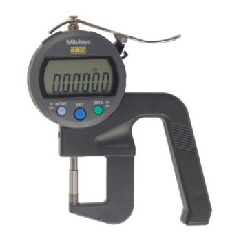 mitutoyo 547-400s digimatic flat anvil high accuracy thickness gage idc type ceramic anvil and spindle 0-.400
