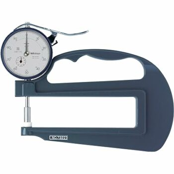 mitutoyo 7323a dial thickness gage 0-20mm range deep throat style