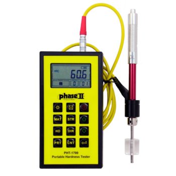 phase ii pht-1740c gear teeth portable hardness tester with certified test block