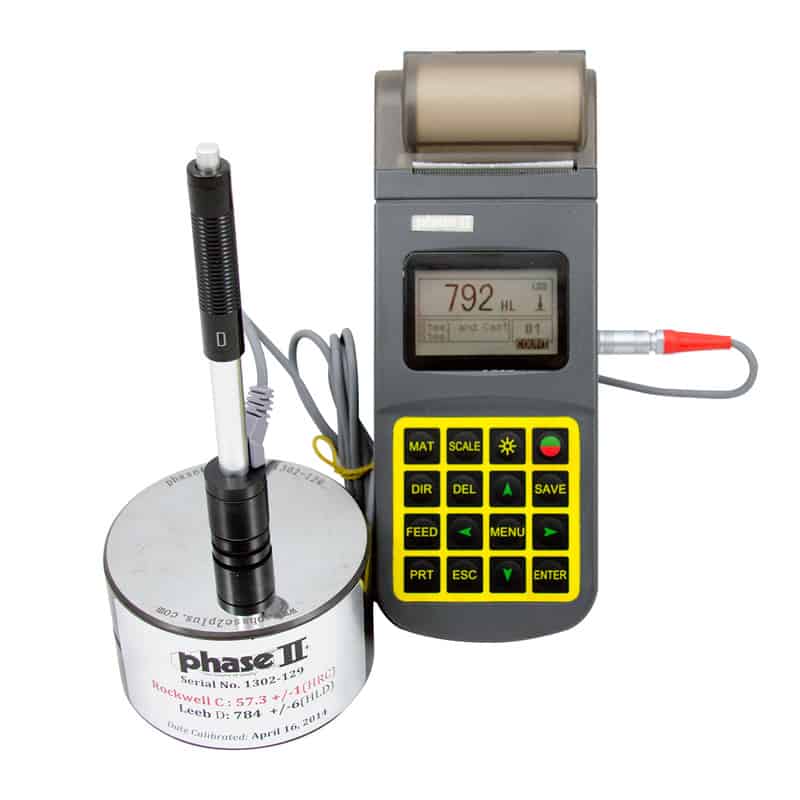 phase ii pht-3500 portable hardness tester with printer