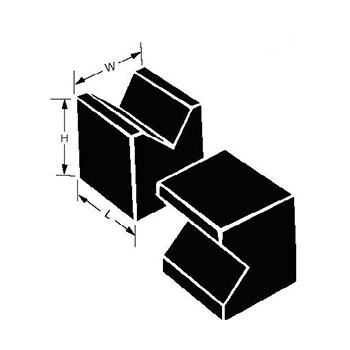 precision granite 2x2x2.5avbvb vee blocks grade a v and base