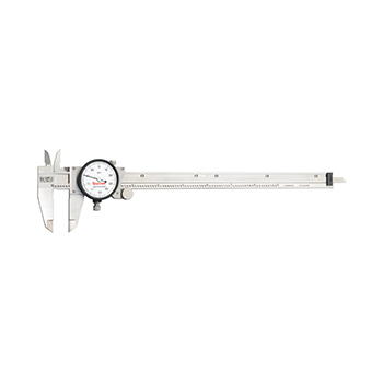 starrett # 120a-9 dial caliper with white dial