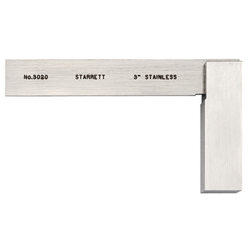 starrett # 3020-3 toolmakers' grade stainless steel square