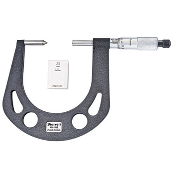 starrett # 458mbxrs disc brake micrometer with gage block