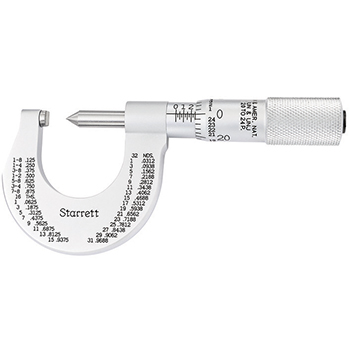 starrett # 575dp screw thread micrometer