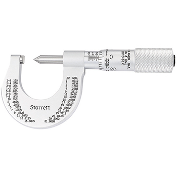 starrett # 575ep screw thread micrometer