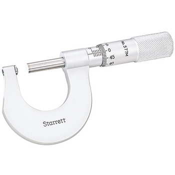 starrett # 577mxp rounded anvil micrometer metric