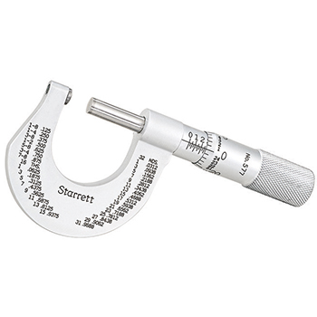 starrett # 577xp rounded anvil micrometer inch