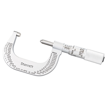 starrett # 585ap screw thread micrometer
