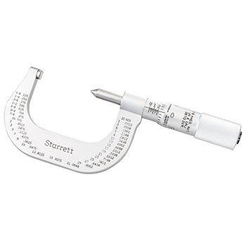 starrett # 585fp screw thread micrometer