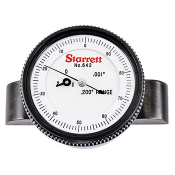 starrett # 642z top reading dial depth gage inch
