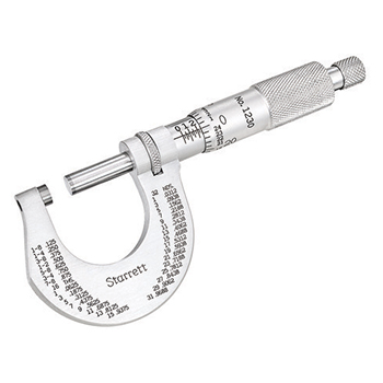 starrett # t1230xrl stainless steel micrometer
