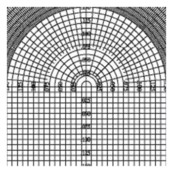 suburban tool oc-1-20x optical comparator overlay chart 20x