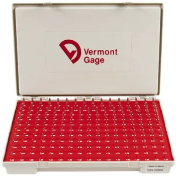vermont gage 101400300 standard class zz pin gage set steel