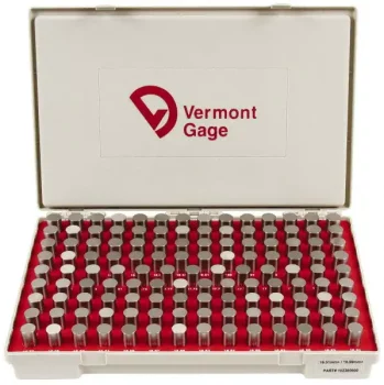 vermont gage 101400900 standard class zz pin gage set steel